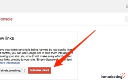 disavow link di google search console